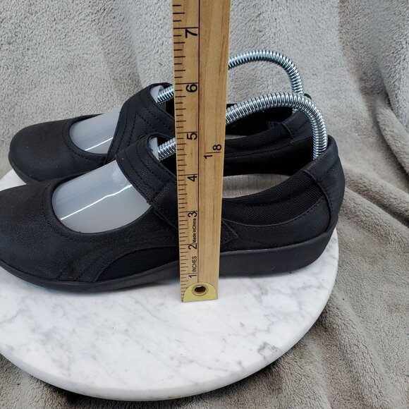 Clarks Shoes Womens Size 8 Black Faux Leather Sillian Bella Cloudstepper Loafers - Picture 2 of 10